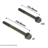 Head Bolt Set MAZDA TF TM HBS134 - Permaseal