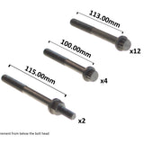Head Bolt Set ISUZU 4BD1T HBS153 - Permaseal