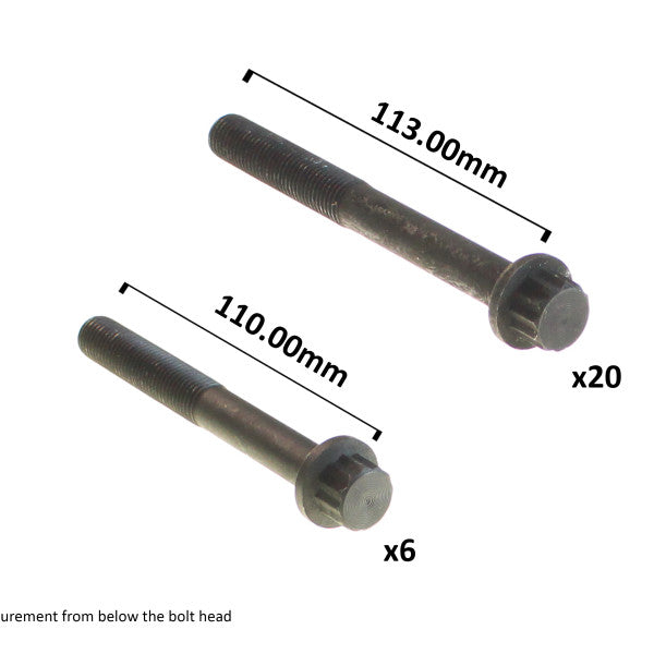Head Bolt Set ISUZU 6BB1 D1 G1 HBS156 - PERMASEAL