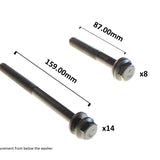 Head Bolt Set FIAT 8140.43S 8V DUCATO HBS179 - Permaseal