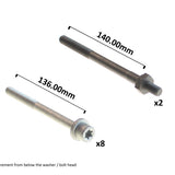 Head Bolt Set HOLDEN 1.6 1.8 FII C20NE X20SE HBS213 - Permaseal