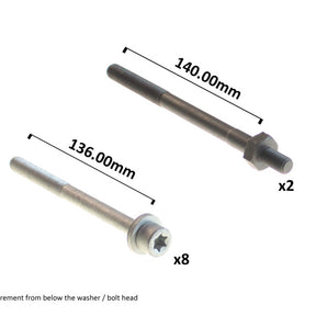 Head Bolt Set HOLDEN 1.6 1.8 FII C20NE X20SE HBS213 - PERMASEAL