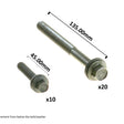 Head Bolt Set CHRYSLER EZD EZB Hemi V8 OHV HBS229 - PERMASEAL
