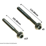 Head Bolt Set MERCEDES BENZ OM605.960 HBS314 - Permaseal