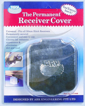 Chrome Hitch Receiver Cover With Chrome LID T/S 50mm Hitch - ARK