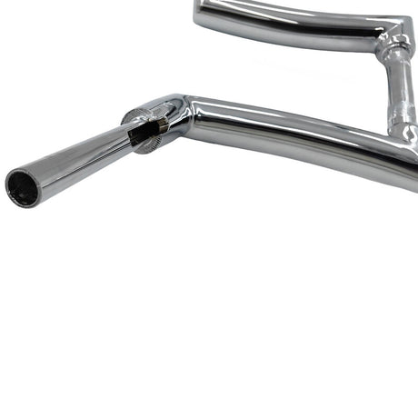12" Rise Handlebar Ape Hangers 1" Clamp Fat Bar Chrome Fit For Harley Honda Yamaha Suzuki Kawasaki Triumph - Machter