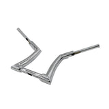 12" Rise Handlebar Ape Hangers 1" Clamp Fat Bar Chrome Fit For Harley Honda Yamaha Suzuki Kawasaki Triumph HDB-HL001-SV - Machter