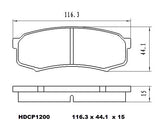 Heavy Duty Ceramic Brake Pads HDCP1200 (DB1200)  - Premier Performance Auto Parts | Universal Auto Spares