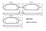 Heavy Duty Ceramic Brake Pads HDCP1361 (DB1361)  - Premier Performance Auto Parts | Universal Auto Spares
