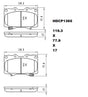Heavy Duty HDCP1365 (DB1365) Ceramic Brake Pads  - Premier Performance Auto Parts | Universal Auto Spares