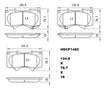Heavy Duty HDCP1482 (DB1482) Ceramic Brake Pads  - Premier Performance Auto Parts | Universal Auto Spares
