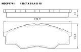 Heavy Duty HDCP1741 (DB1741) Ceramic Brake Pads  - Premier Performance Auto Parts | Universal Auto Spares