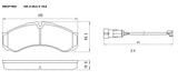Heavy Duty HDCP1954 (DB1954) Ceramic Brake Pads  - Premier Performance Auto Parts | Universal Auto Spares