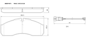 Heavy Duty HDCP1971 (DB1971) Ceramic Brake Pads  - Premier Performance Auto Parts | Universal Auto Spares