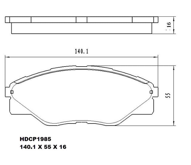 Heavy Duty HDCP1985 (DB1985) Ceramic Brake Pads  - Premier Performance Auto Parts | Universal Auto Spares