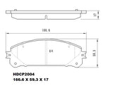 Heavy Duty HDCP2004 (DB2004) Ceramic Brake Pads – Premier Performance Auto Parts