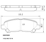 Heavy Duty HDCP2005 (DB2005) Ceramic Brake Pads  - Premier Performance Auto Parts | Universal Auto Spares