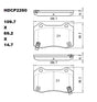 Heavy Duty HDCP2260 (DB2260) Ceramic Brake Pads  - Premier Performance Auto Parts | Universal Auto Spares