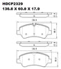 Heavy Duty HDCP2329 (DB2329) Ceramic Brake Pads  - Premier Performance Auto Parts | Universal Auto Spares