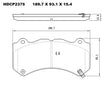Heavy Duty HDCP2375 (DB2375) Ceramic Brake Pads  - Premier Performance Auto Parts | Universal Auto Spares