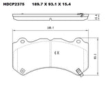 Heavy Duty HDCP2375 (DB2375) Ceramic Brake Pads  - Premier Performance Auto Parts | Universal Auto Spares