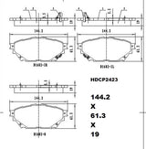 Ceramic DB2423 Brake Pads Heavy Duty DB2423 HDCP2423 - Premier Performance Auto Parts | Universal Auto Spares