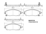 Ceramic Heavy Duty Brake Pads DB2736 HDCP2736 - Premier Performance Auto Parts