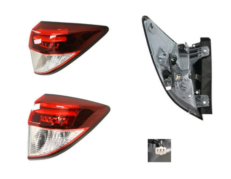 Tail Light (Outer, RHS) Smoky Lens, 2 Light Bar LED Honda HR-V RU SERIES 2 2018 - 2022 HDHR-TAL-11R - Sterling Parts