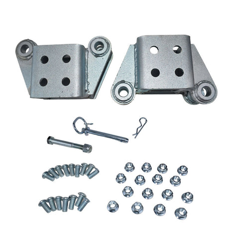 1 x Set Of Fold Away Hinge Kit Zinc Plated Suit For 3x3 Trailer Tongue - Machter