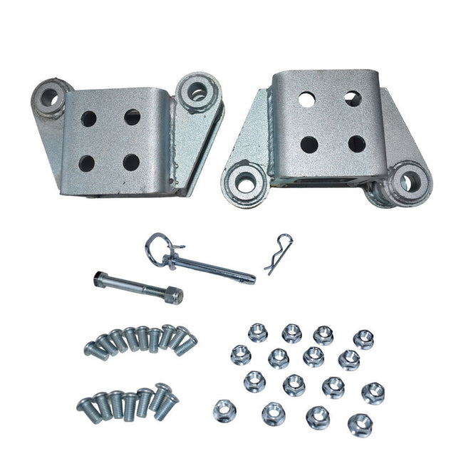 1 x Set Of Fold Away Hinge Kit Zinc Plated Suit For 3x3 Trailer Tongue HINGE-3X3 - Machter