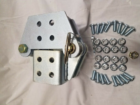 1 x Set Of Fold Away Hinge Kit Zinc Plated Suit For 3x3 Trailer Tongue - Machter