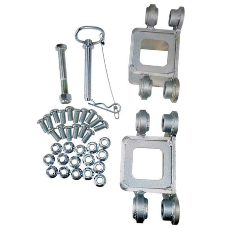 1 x Set Of Fold Away Hinge Kit Zinc Plated Suit For 3x3 Trailer Tongue - Machter