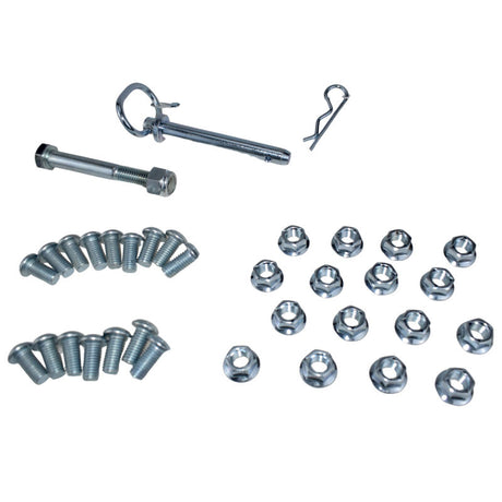 1 x Set Of Fold Away Hinge Kit Zinc Plated Suit For 3x3 Trailer Tongue - Machter