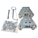 1 x Set Of Fold Away Hinge Kit Zinc Plated Suit For 3x3 Trailer Tongue HINGE-3X3 - Machter