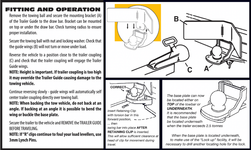 Caravan Reversing Guide Hitch Aid Towing Caravan Trailer Boat Camper HITCH-001 - Machter