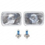 7 x 5 Inches Headlight H4 Upgrade Kit Fit For Hilux 83-05 Hi Watt Globes 1 Pair HL-001S - Machter