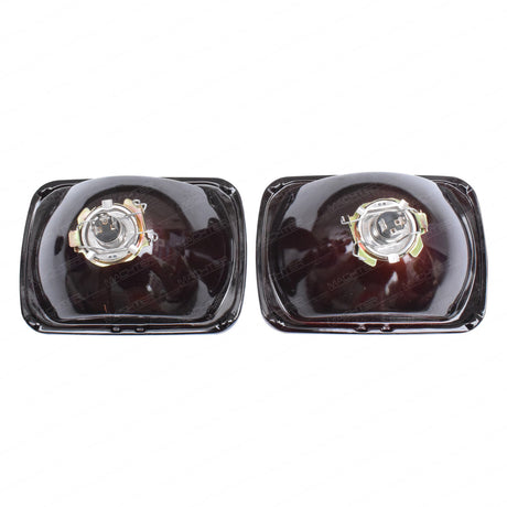 7 x 5 Inches Headlight H4 Upgrade Kit Fit For Hilux 83-05 Hi Watt Globes 1 Pair - Machter