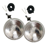 Headlight Kit Semi Sealed Headlamps with Super Bright H4 60W 7" Round 178mm HL-002S - Machter