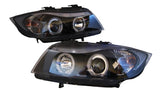 Black CCFL Angle Eye Projector Headlight Fit For BMW E90 Sedan 2005-2008 HL-BMW025LS - Machter
