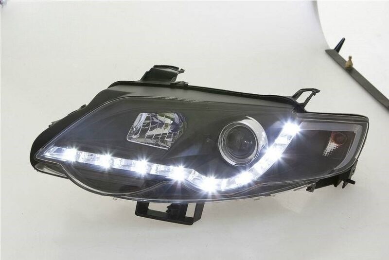Black LED DRL Headlights Fit For Ford Falcon FG Sedan FPV XR6 XR8 2007-2014 HL-FD026LS - Machter