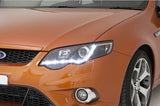 Black LED DRL Headlights Fit For Ford Falcon FG Sedan FPV XR6 XR8 2007-2014 HL-FD026LS - Machter