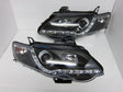 Black LED DRL Headlights Fit For Ford Falcon FG Sedan FPV XR6 XR8 2007-2014 HL-FD026LS - Machter