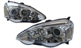 Clear LED Angel-Eyes Projector Headlights Fit For Honda Integra DC5 Type S Type R 2001-2003 HL-HD023LS - Machter