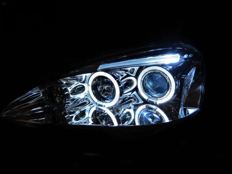 Clear LED Angel-Eyes Projector Headlights Fit For Honda Integra DC5 Type S Type R 2001-2003 HL-HD023LS - Machter