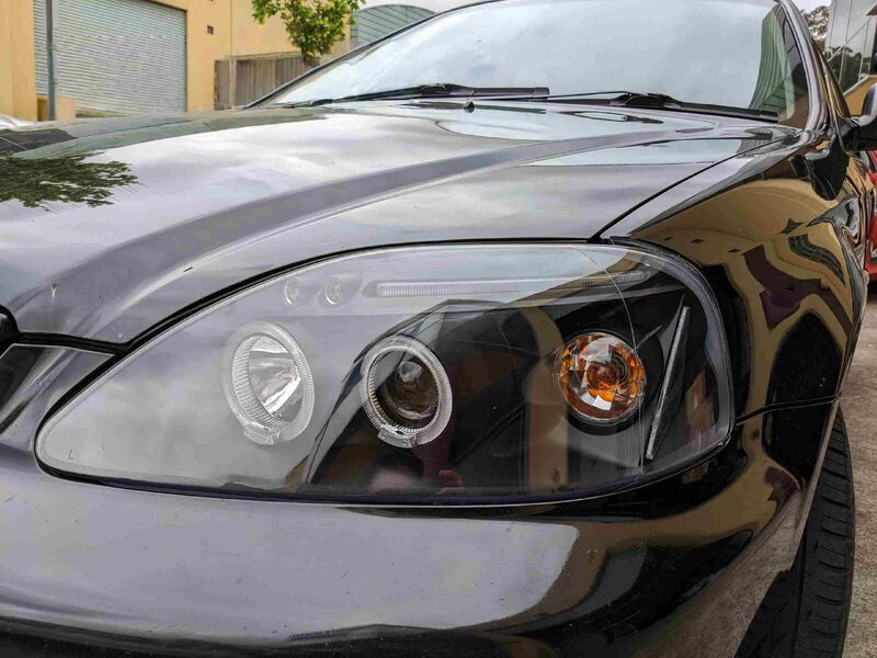 Black LED Angle Eye Projector Headlights Fit For HONDA Civic EK VTI 1996-1998 HL-HD027LS - Machter
