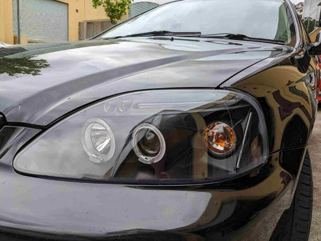 Black LED Angle Eye Projector Headlights Fit For HONDA Civic EK VTI 1996-1998 HL-HD027LS - Machter