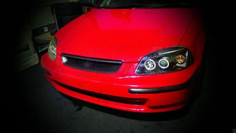 Black LED Angle Eye Projector Headlights Fit For HONDA Civic EK VTI 1996-1998 HL-HD027LS - Machter