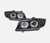 Black 3D DRL Projector LED Signal Headlights Fit For BMW 3-Series E91 E90 Sedan 2009-2012 HL-HD031LS - Machter