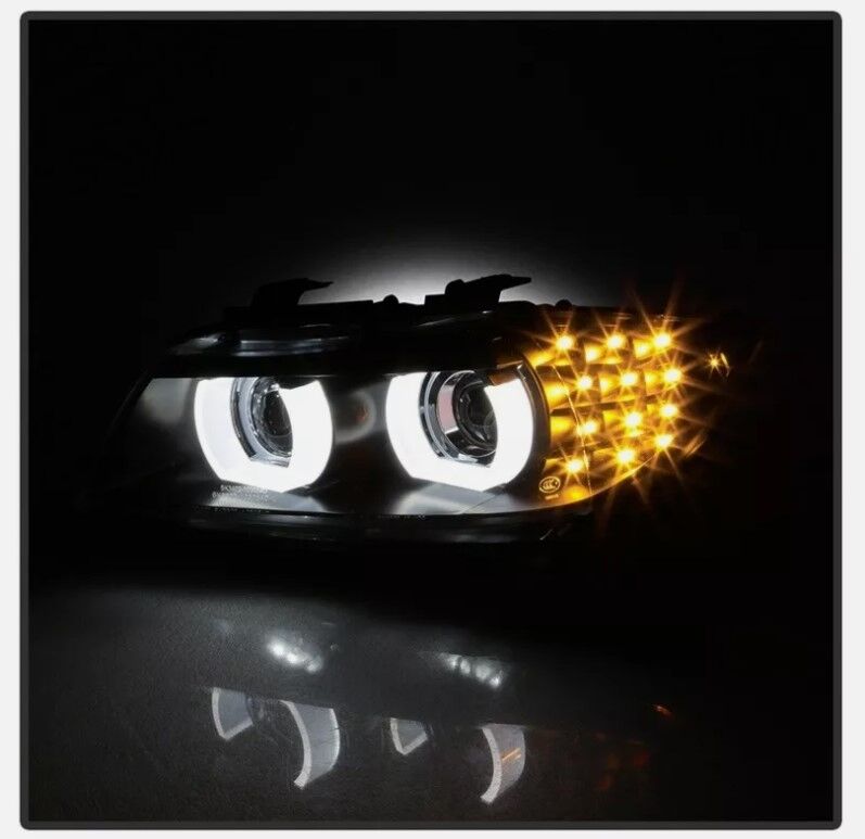 Black 3D DRL Projector LED Signal Headlights Fit For BMW 3-Series E91 E90 Sedan 2009-2012 HL-HD031LS - Machter