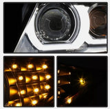 Black 3D DRL Projector LED Signal Headlights Fit For BMW 3-Series E91 E90 Sedan 2009-2012 HL-HD031LS - Machter